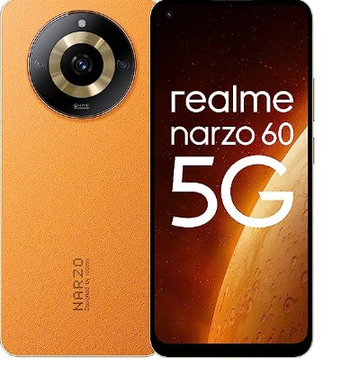 realme narzo 60 5G (Mars Orange,8GB+128GB) 90Hz Super AMOLED Display Ultra Premium Vegan Leather Design with 33W SUPERVOOC Charger